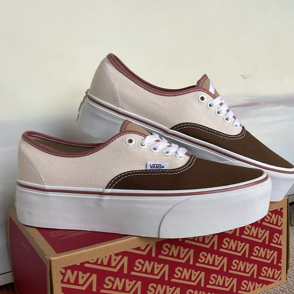 Vans WMNS Authentic Stackform Earthy Blocking Multi Color VN000CN0BMG Platforms